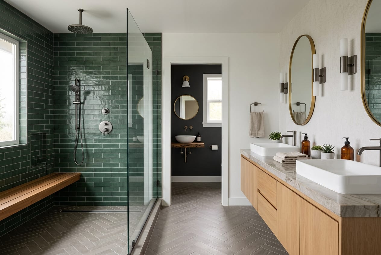 Romero Bathroom Remodeling Corp, bathroom remodeling in Auburn, completed project 1