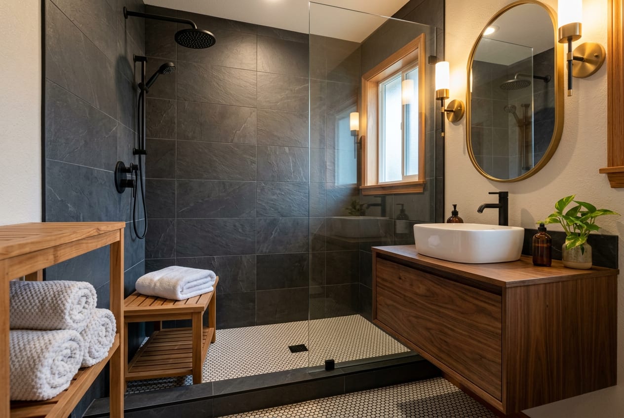 Romero Bathroom Remodeling Corp, bathroom remodeling in Auburn, completed project 3